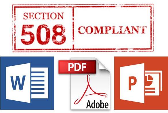 Image showing the logos for Microsoft Word, Power Point and Adobe PDF with the words 