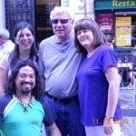 Image showing Lou and Joyce Fioritto with a street jewelry maker in Buenos Aires, Argentina