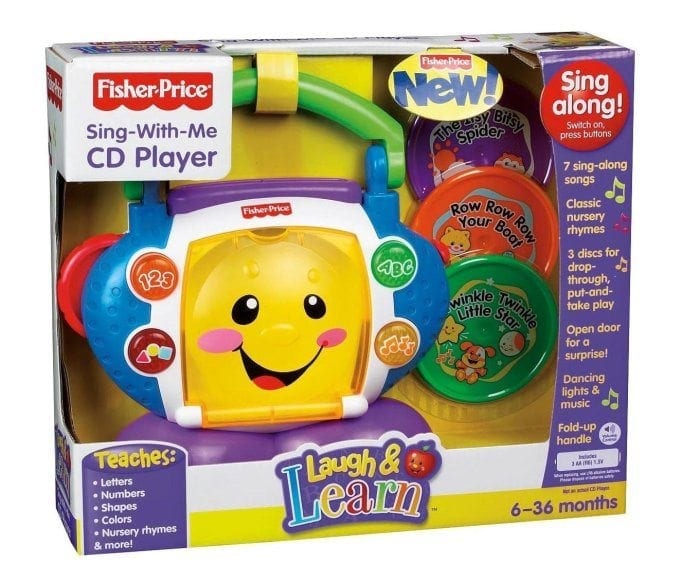 Image of the Laugh and Learn Sing-With-Me CD Player in its package