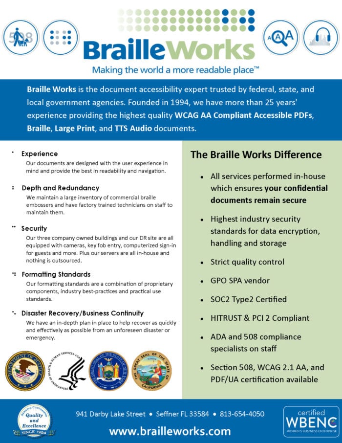 Government Capability Statement