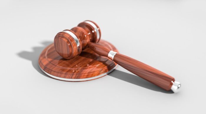 gavel laying on a base
