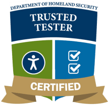 Department of Homeland Security Trusted Tester Certified badge